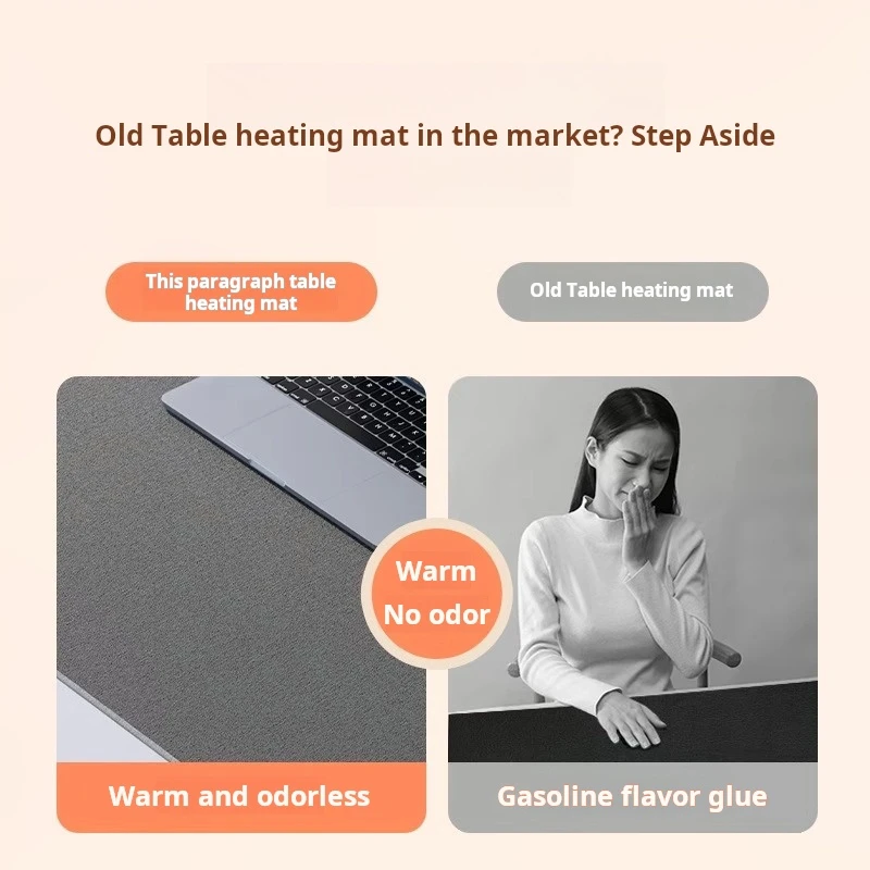 80 * 33cm Winter Warm Hand Electric Mouse Pad With Three Levels Of Heating Suitable For Study And Office Desk Protection Pad