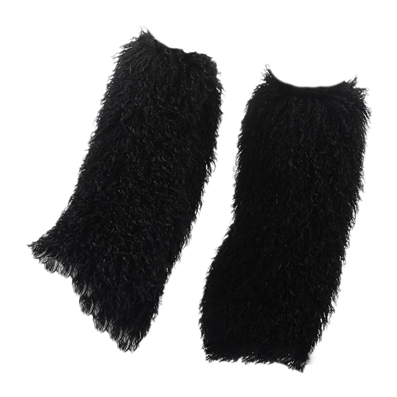 

Subculture Fluffy Leg Warmers Cosplay Accessories Fashionable Soft Easy to Clean Boot Wraps Long Leg Socks for Party Costumes