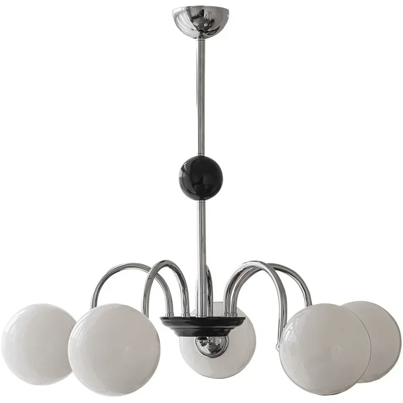 

YI HY Antique French Chandelier in Bag Vintage Castle Decoration Living Room Lamp Cream Style Simple Chrome Lamp Bedroom Lamp