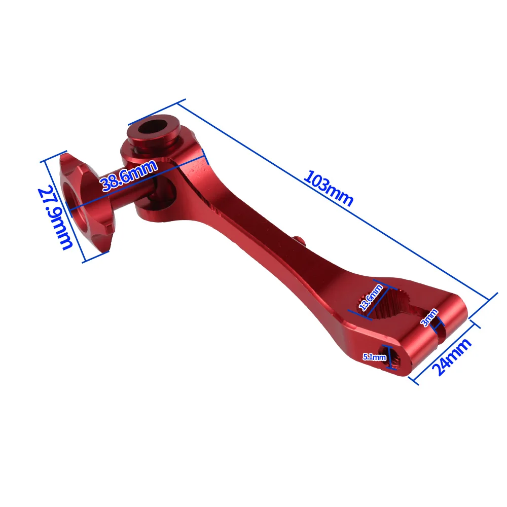 Motorcycle CNC Rocker Arm Rear Brake Adjustable Tension Lever Pit Dirt Bike ATV Motorbike Universal Modification Part Accessory