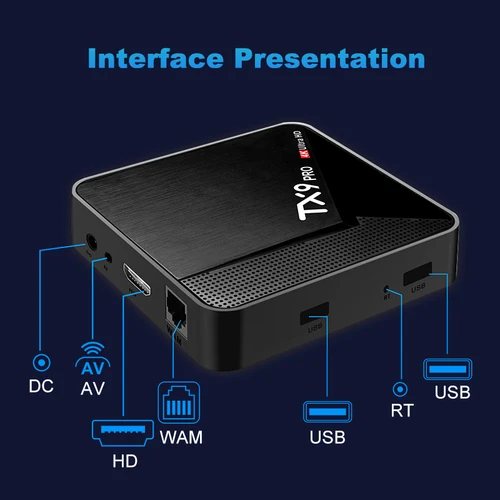 Imagen 1 del producto Nuevo TV Box Android IPTV 2026, 4K, 2+16GB, WiFi Dual, 4G, 5G, TX9 PRO, Smart BOX