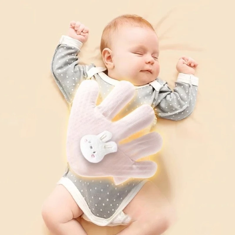 Soothing Pressure Pillow Cartoon Anti-Anxiety Hand Glove for Infant Comfortable Soothes Hand Pillow Anti-scare