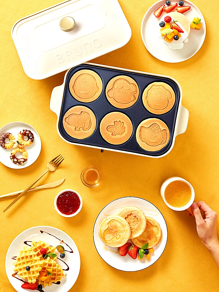 Olla de barbacoa multifuncional, olla de cocina Moomin, olla caliente eléctrica para el hogar, olla pequeña de celebridades en línea