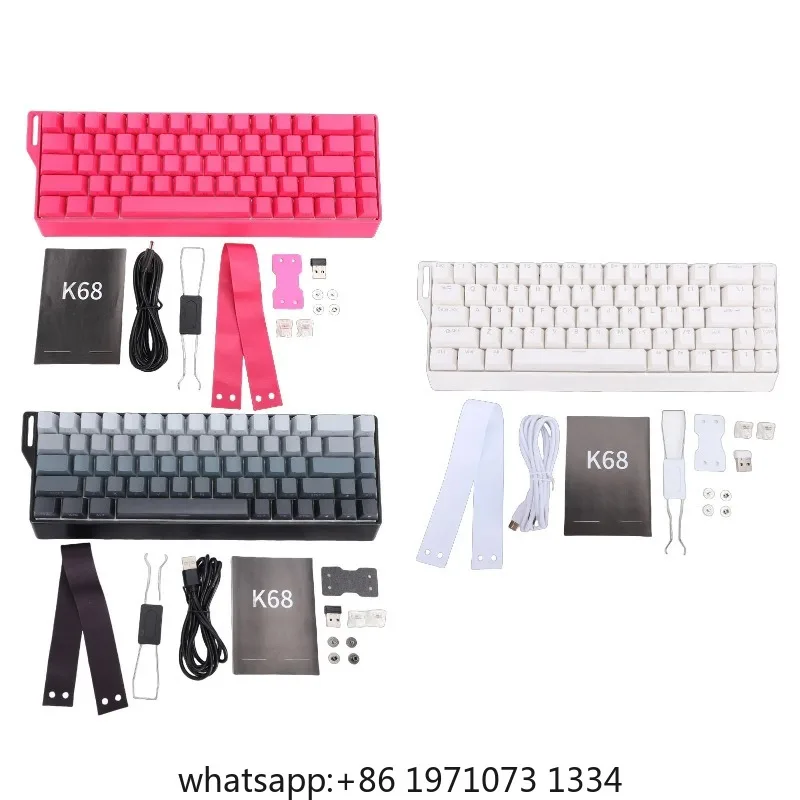 4000mA Mechanical Gaming Keyboard Wired Wireless 60% Rapid Trigger Gaming Keyboard w/RGB Backlit 3 Mode Hall Effect Side Printed