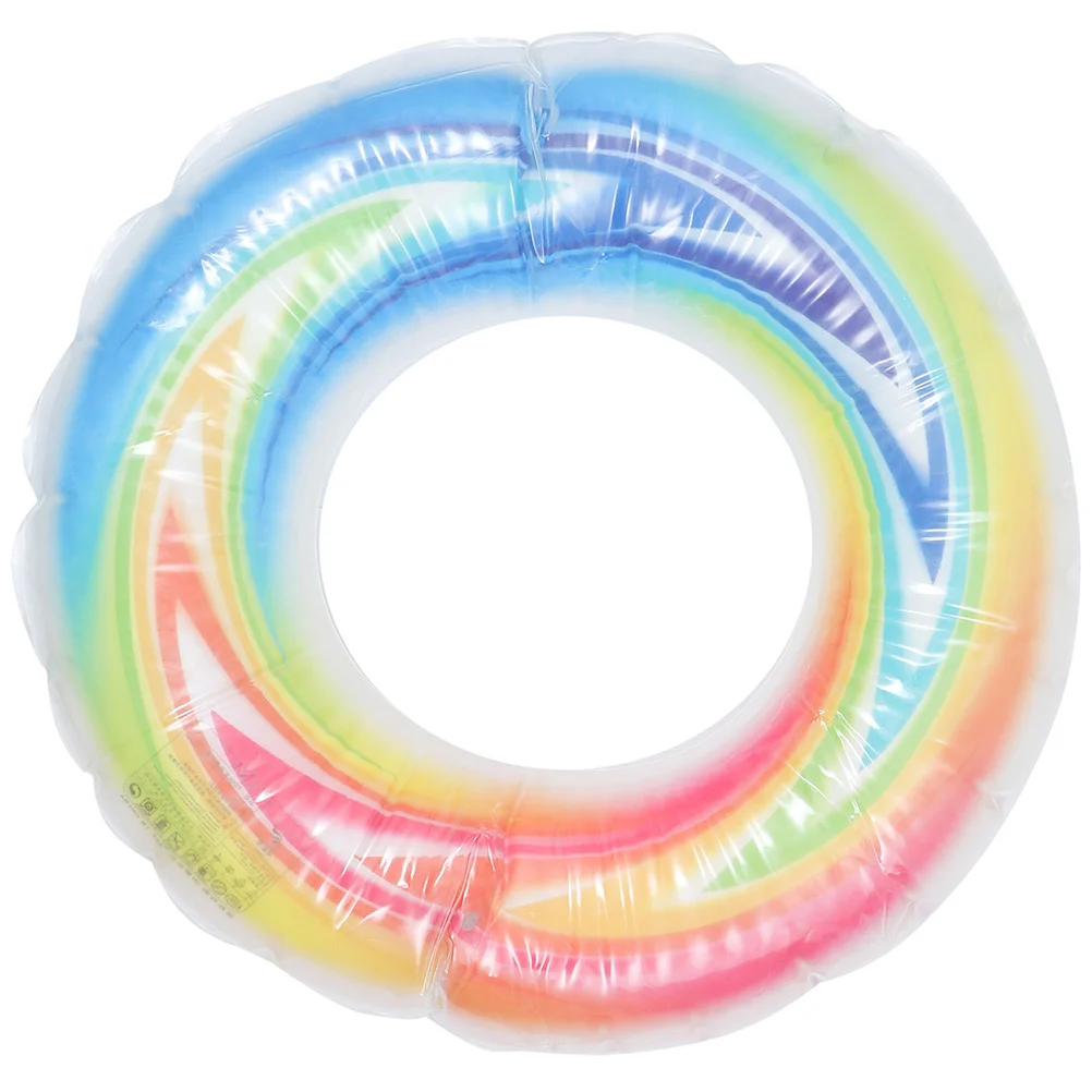 

Swimming Ring Inflatable Colorful Pool Float Lightweight Safety Ring Outdoor Swim Accessory Aid Float Rings