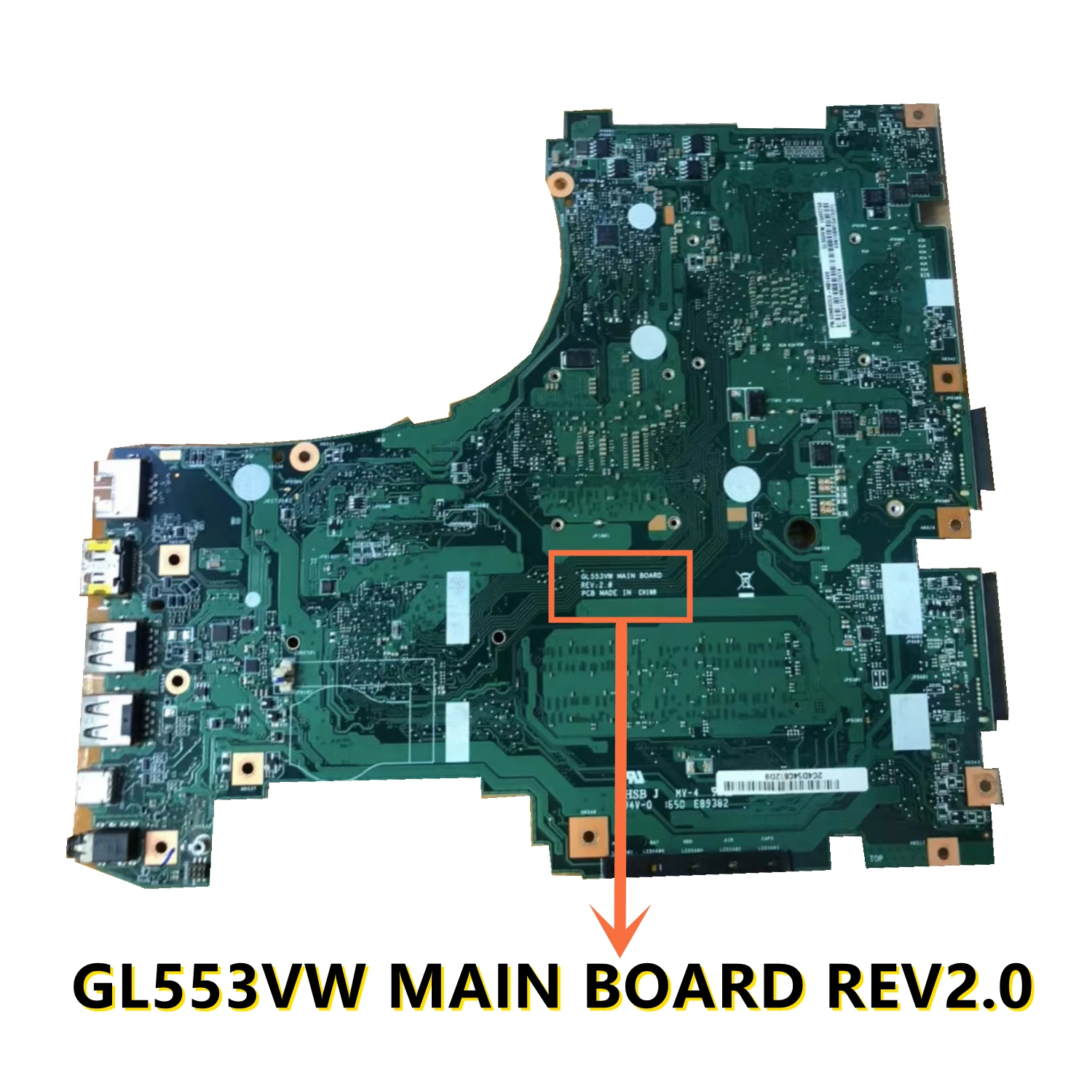 GL553VW الرئيسي مجلس REV2.0 ل ASUS GL553 GL553V GL553VW FX53VD اللوحة المحمول مع I5-6300HQ I7-6700HQ CPU GTX960M 4GB GPU