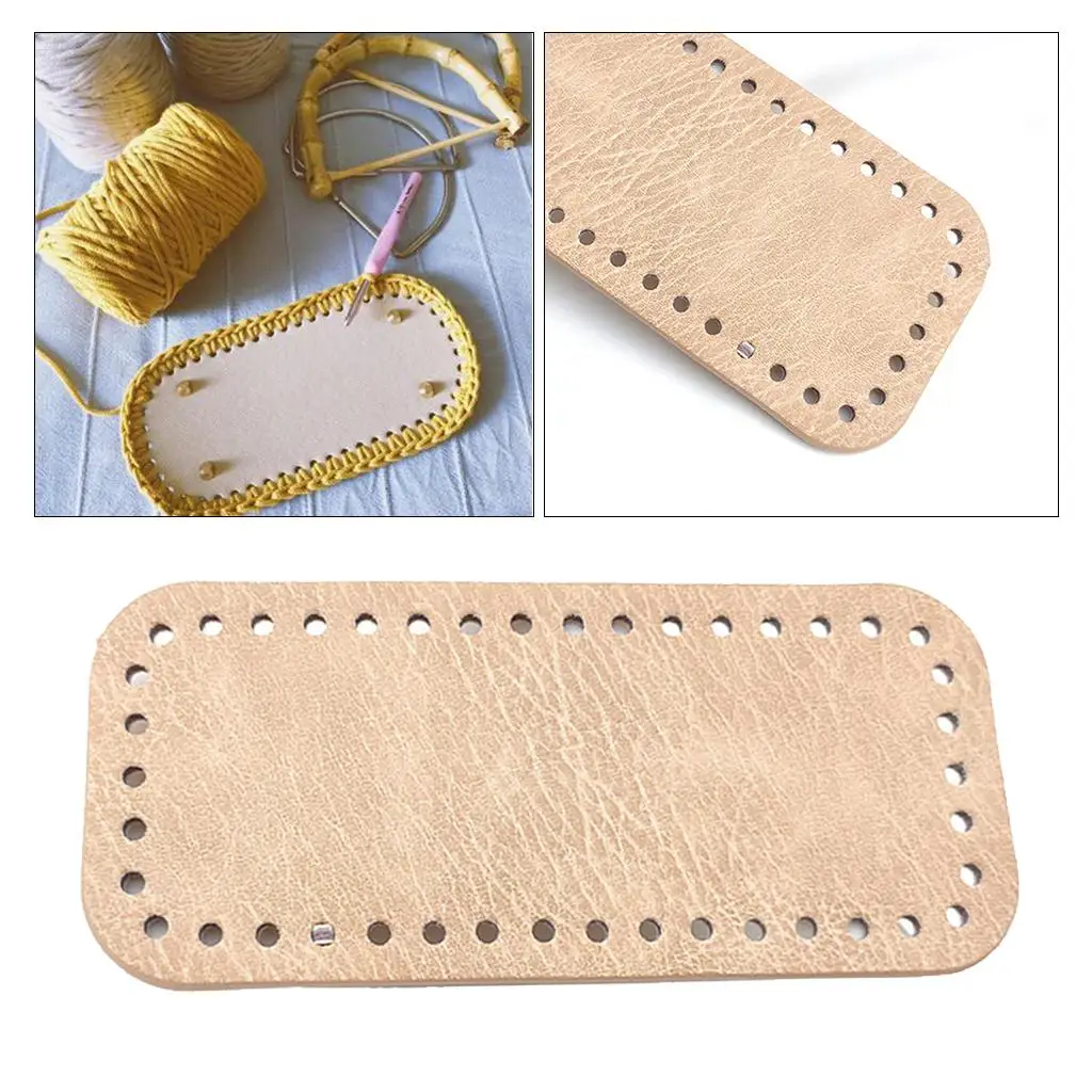 PU Leather Knitting Bags Nail Bottom Cushion Insert Hook Cushion