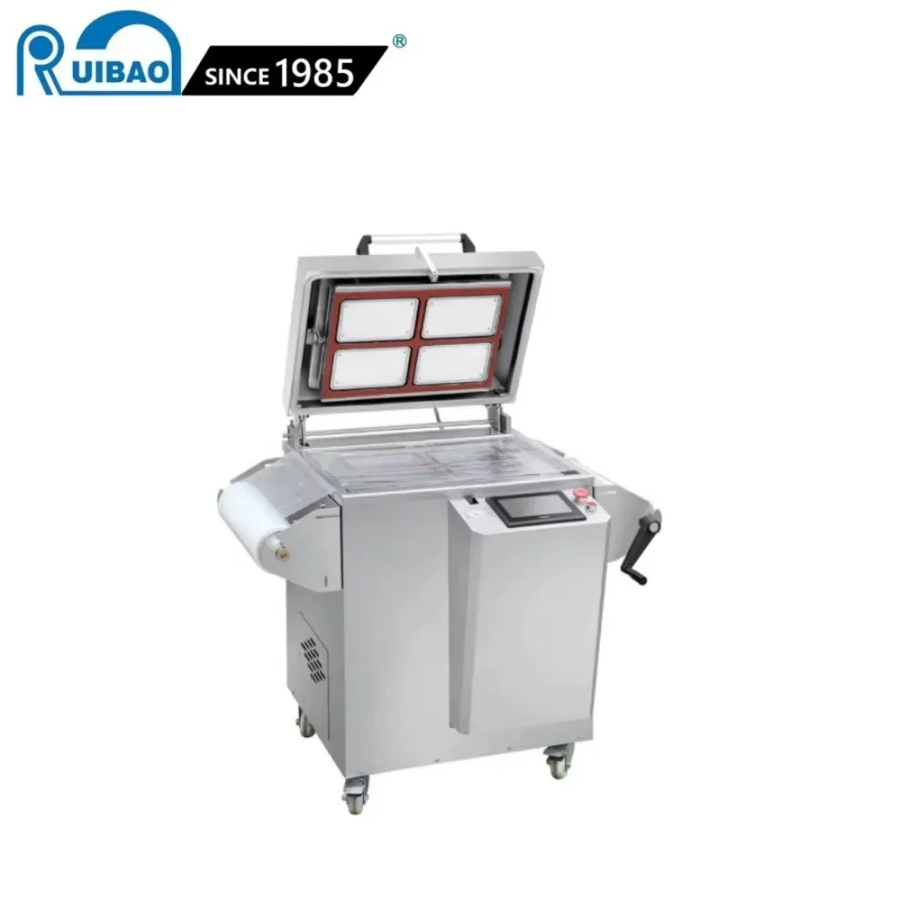 LY 280 modified atmosphere food vacuum sealing machine map packaging machine meal food tray sealing machine with gas flush