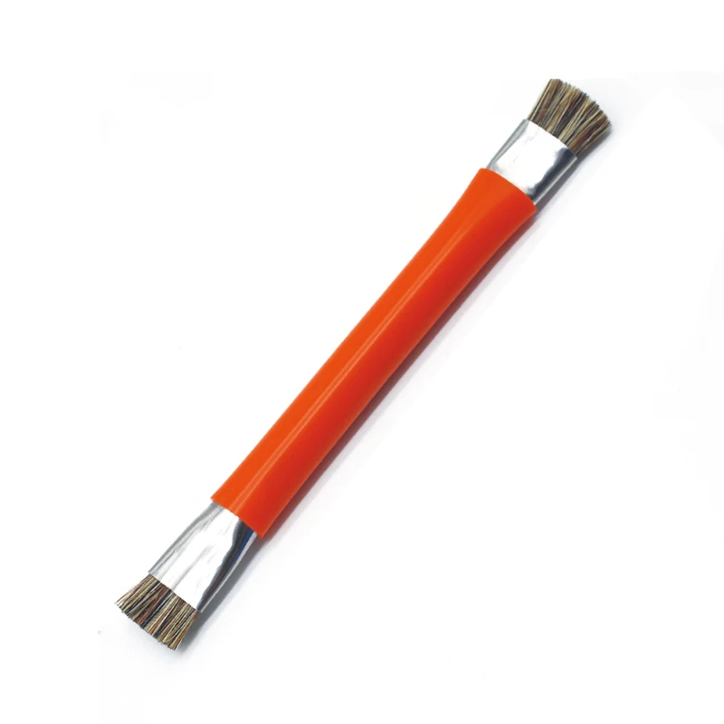 Cepillo de Metal azul/naranja, retrabajo de PCB, ESD, antipolvo estático, para teléfono móvil, tableta, PCB, BGA, reparación, limpieza de soldadura, 1 ud.