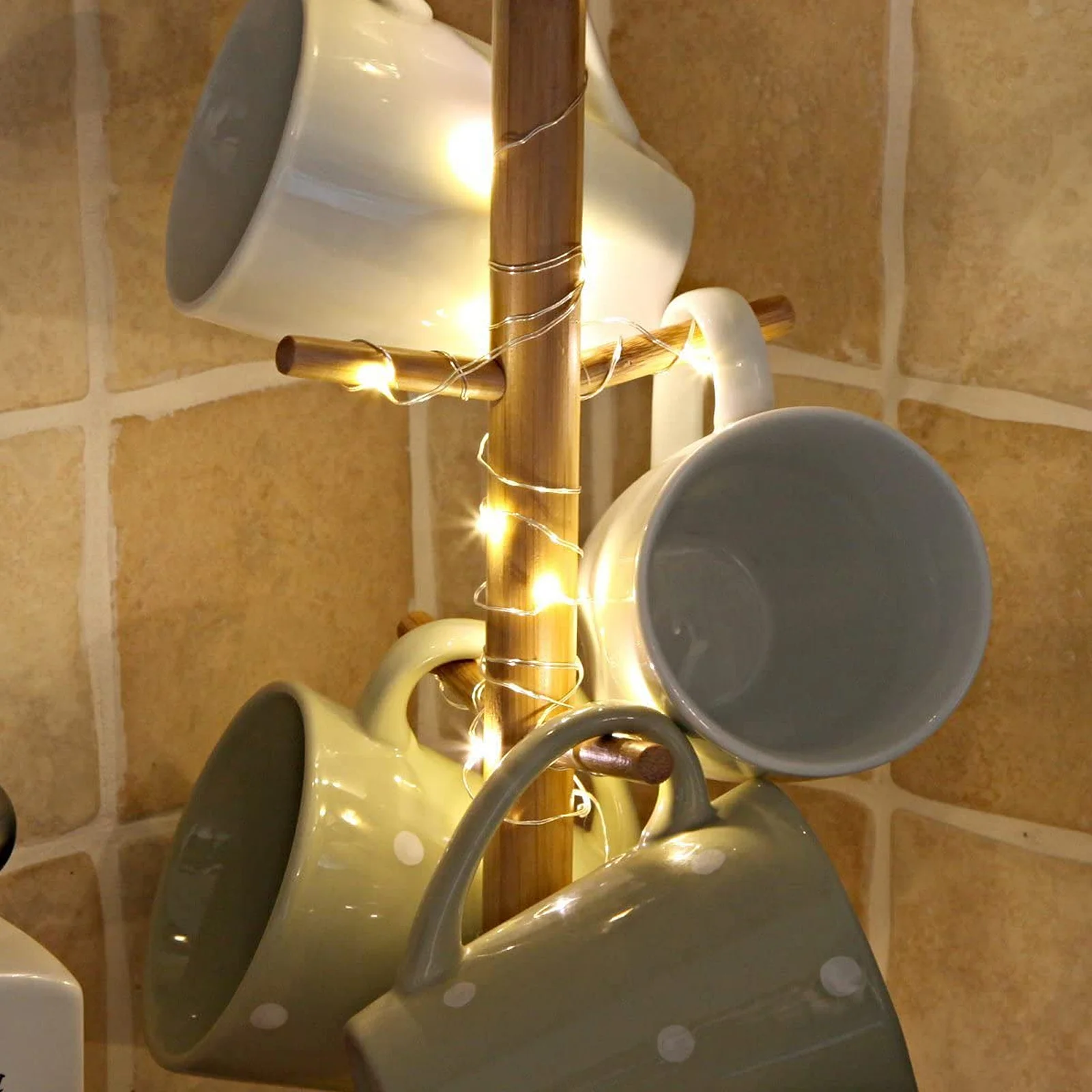 LED Cake Topper with String Lights Warm Lighting Chain Decor for Birthday Shower Wedding Royal Theme Parties Creative