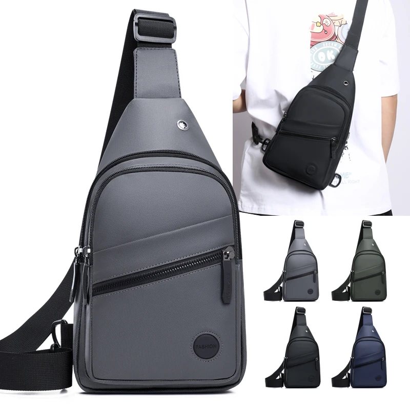 

Lightweight Men's Chest Bag Adjustable Shoulder Strap Casual Crossbody Bag Outdoor Hiking Chest Bag Cycling Chest Bag Etc