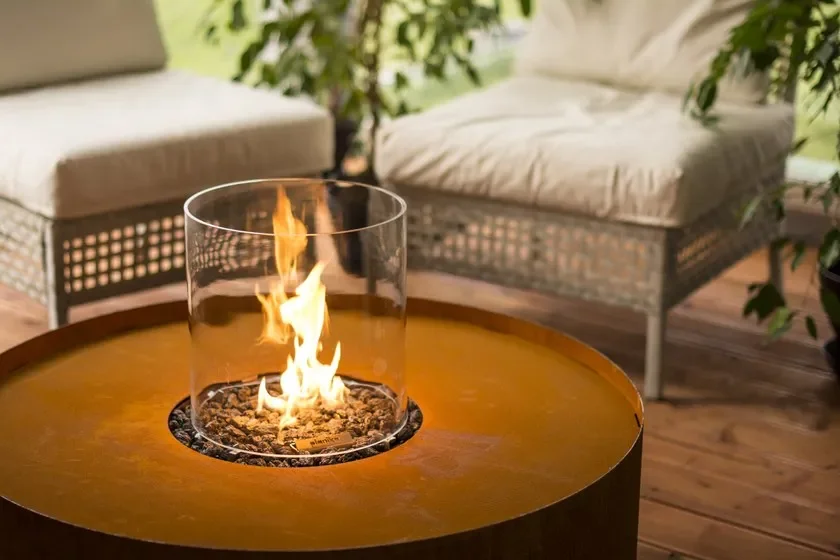 

Outdoor Patio Freestanding Metal GasCorten Steel Propane Fire Pits for Backyard