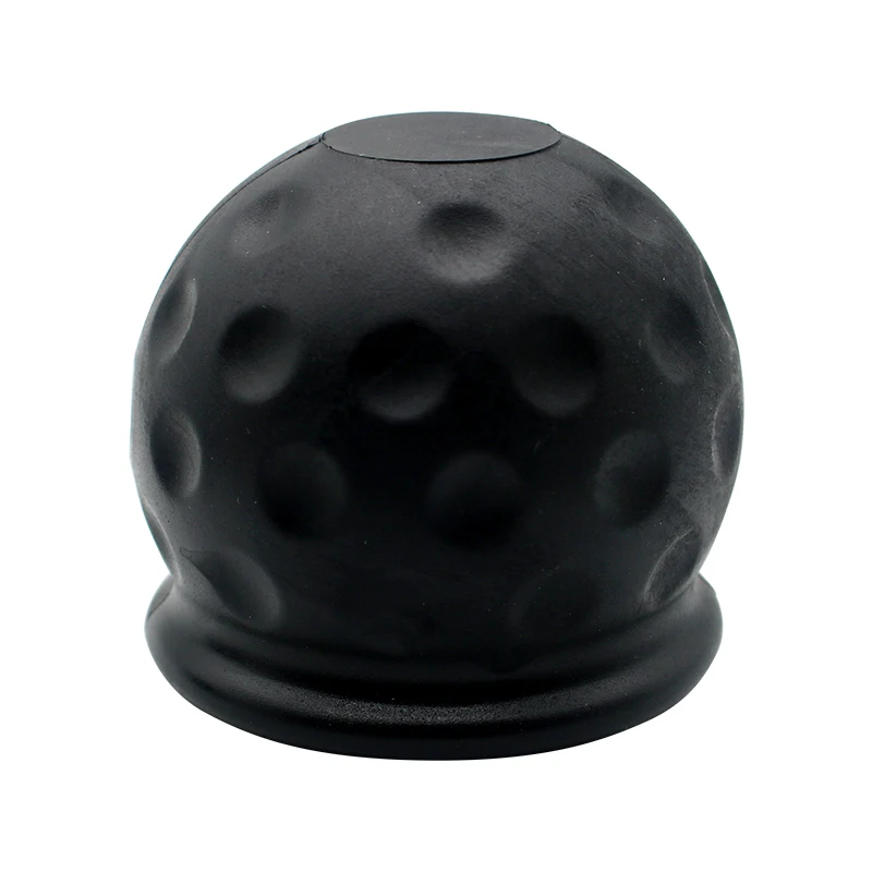 Universal Tow Bar Tampa Cap, Capa De Bola De Borracha, Engate Proteger, Tampa De Bola De Reboque De Towball, Acessórios De Carro Preto, 50mm