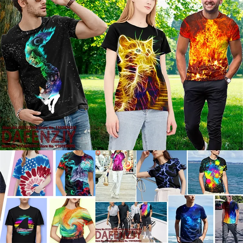 Custom Your Exclusive 3D All Over Print T Shirt For Men Fashion Hip Hop Short Sleeve Tops Men Women Kids DIY Wholesale T-shirts