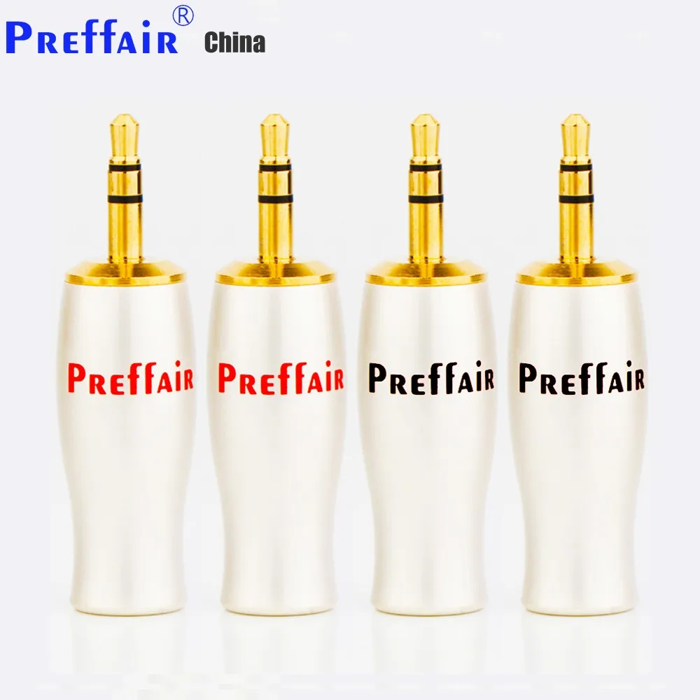 Gold Plated 3 5 Headphone Plug 3.5 Jack Audio Adapter 3 Pole Stereo Male  For 7mm Headset Wire Hole Line Connector