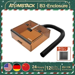 Atomstack B3 custodia protettiva antipolvere con luce a LED Smart Camera per Atomstack X12 X24 PRO/A6 A12 A24 PRO