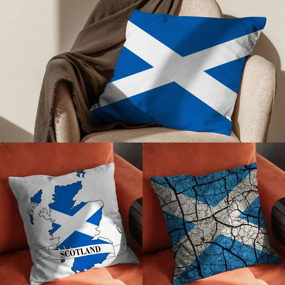 

Scotland Flag Pillow Case Pillowcase For Car Pillows 60x60 Cushions Luxury Double Sided Cover Home And Decoration Sofa 30x30