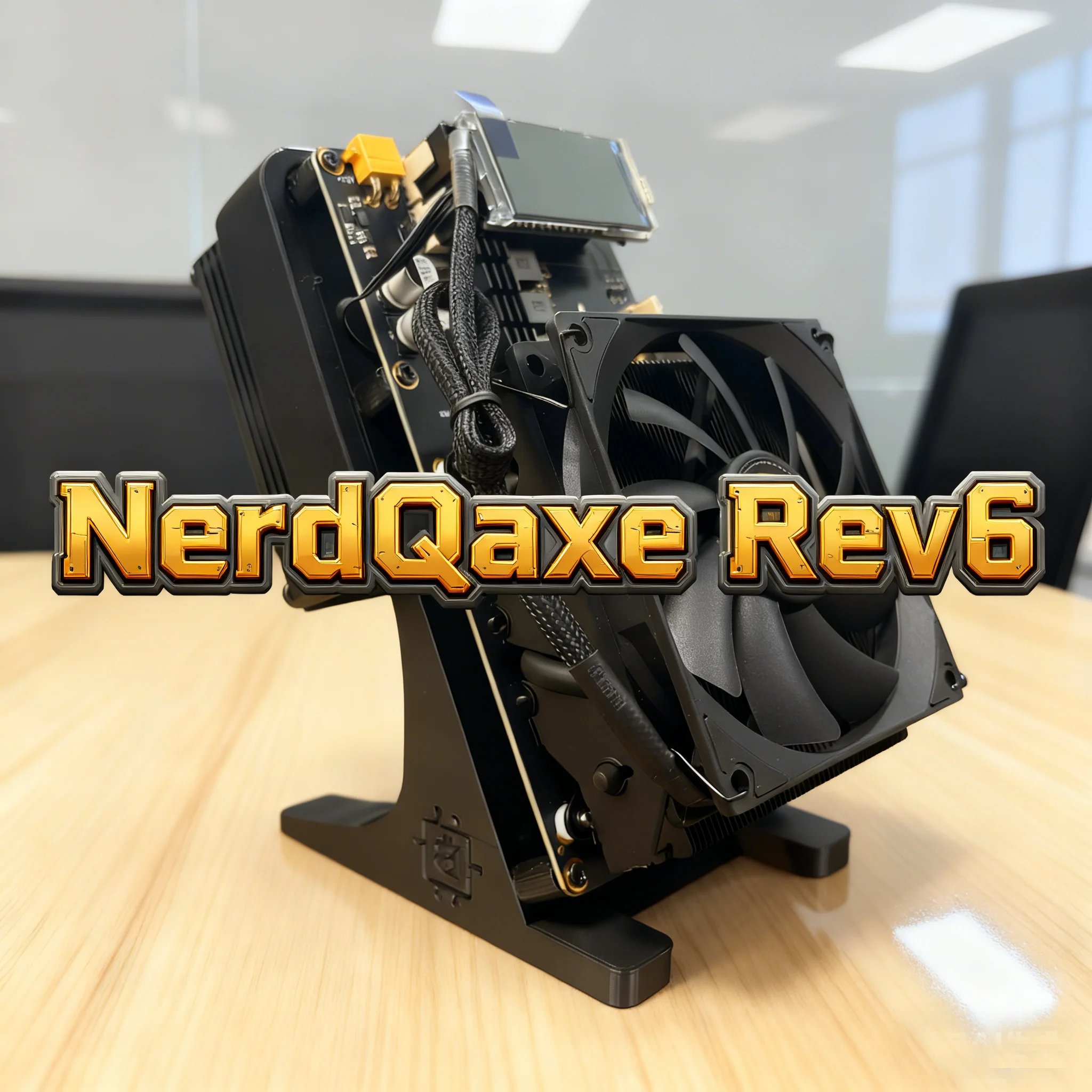 الأصلي Bitaxe NerdQaxe Rev6 6.1TH/s 100 واط المزدوج المشجعين جهاز تعدين بيتكوين BTC آلة التعدين مفتوحة المصدر NerdQaxe ++ Rev 6 #1