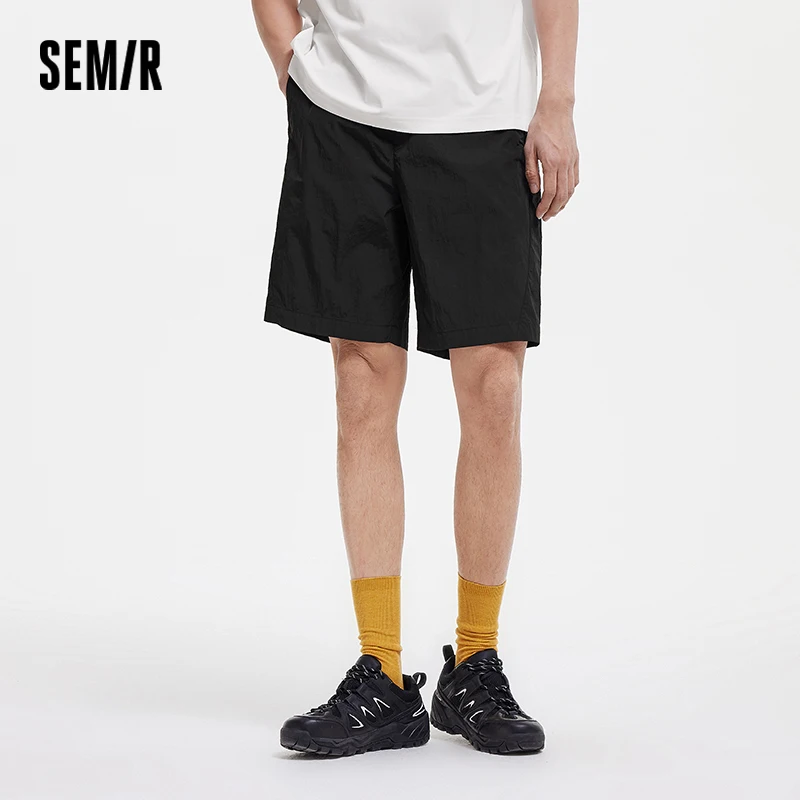 

Semir спортивные шорты для бега, мужские свободные шорты на шнурке, лето 2023, новые текстурированные шорты для фитнеса с морщинами для тренировок