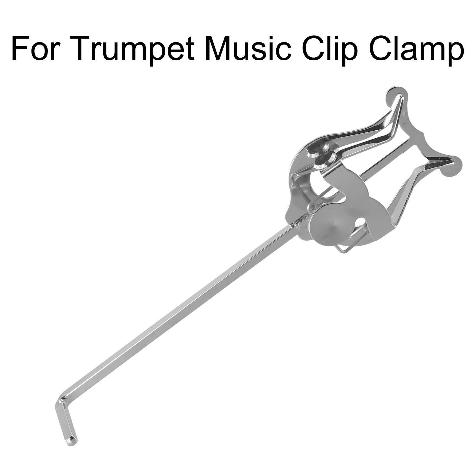 Portable Metal Trumpet Marching Lyre Clamp On Stand Lightweight Clamp-on Lyre Clamp Sheet Music Clip Stand Instrument Holder