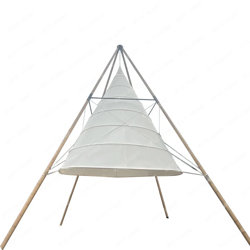 

Tapered Lantern Tent Outdoor Camping Hotel Tent Tianmuye Luxury Camp Restaurant