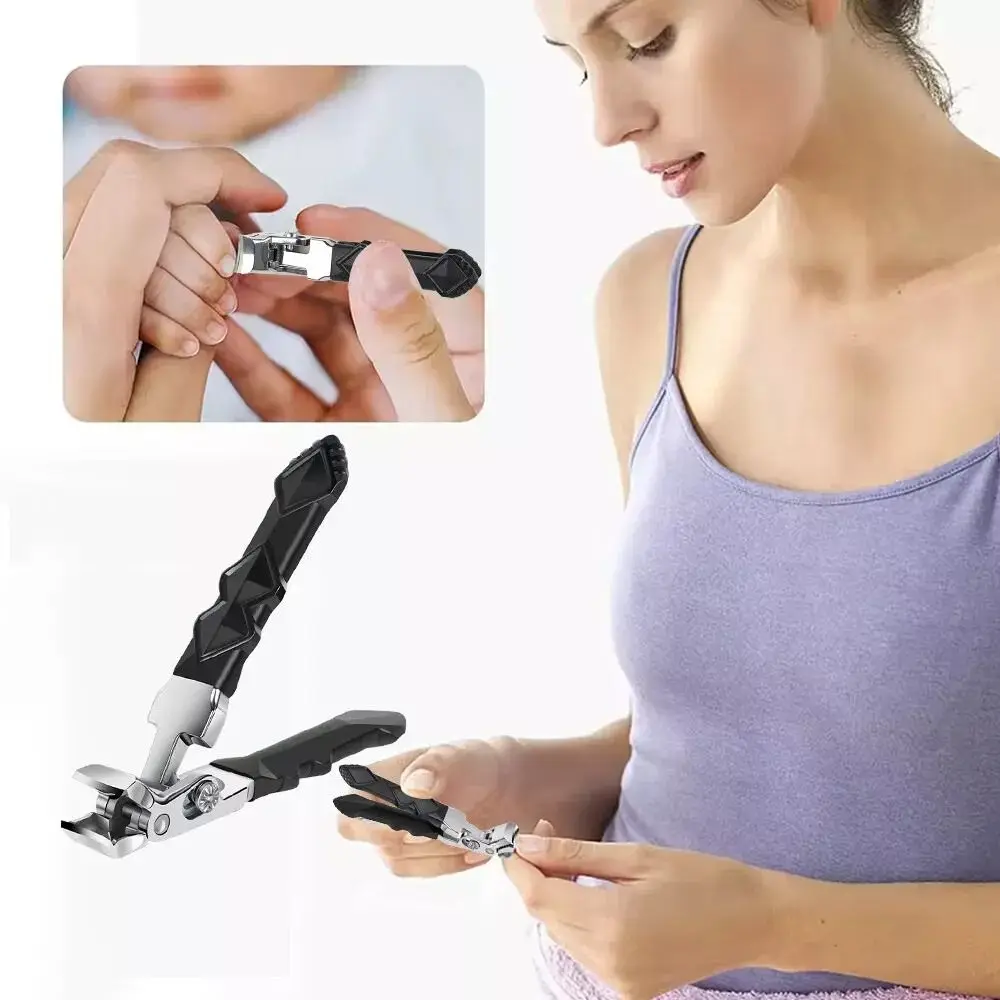 

New Non-slip Elbow Nail Clippers with Wide Opening Toenail Clipper Nail Clippers Large Angled Stainless Steel Nails Tool