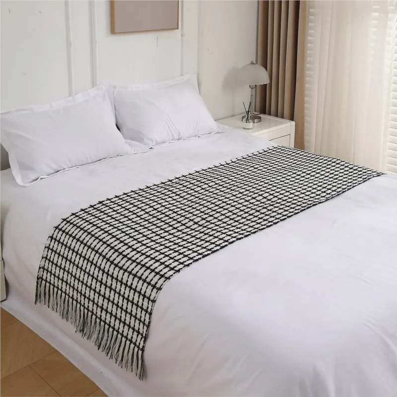Simple Modern Bed Cover Hotel Homestay Bed End Cover Bedroom Polyester Bedding Decoration Carpet Bed Flag Bed Cover Flag ZG952