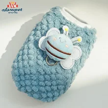 

Fashionable Dog Vest Cute Bee Pattern Lightweight Machine Washable Summer Outfit Small Dog Clothes Puppy Costume Party Holiday