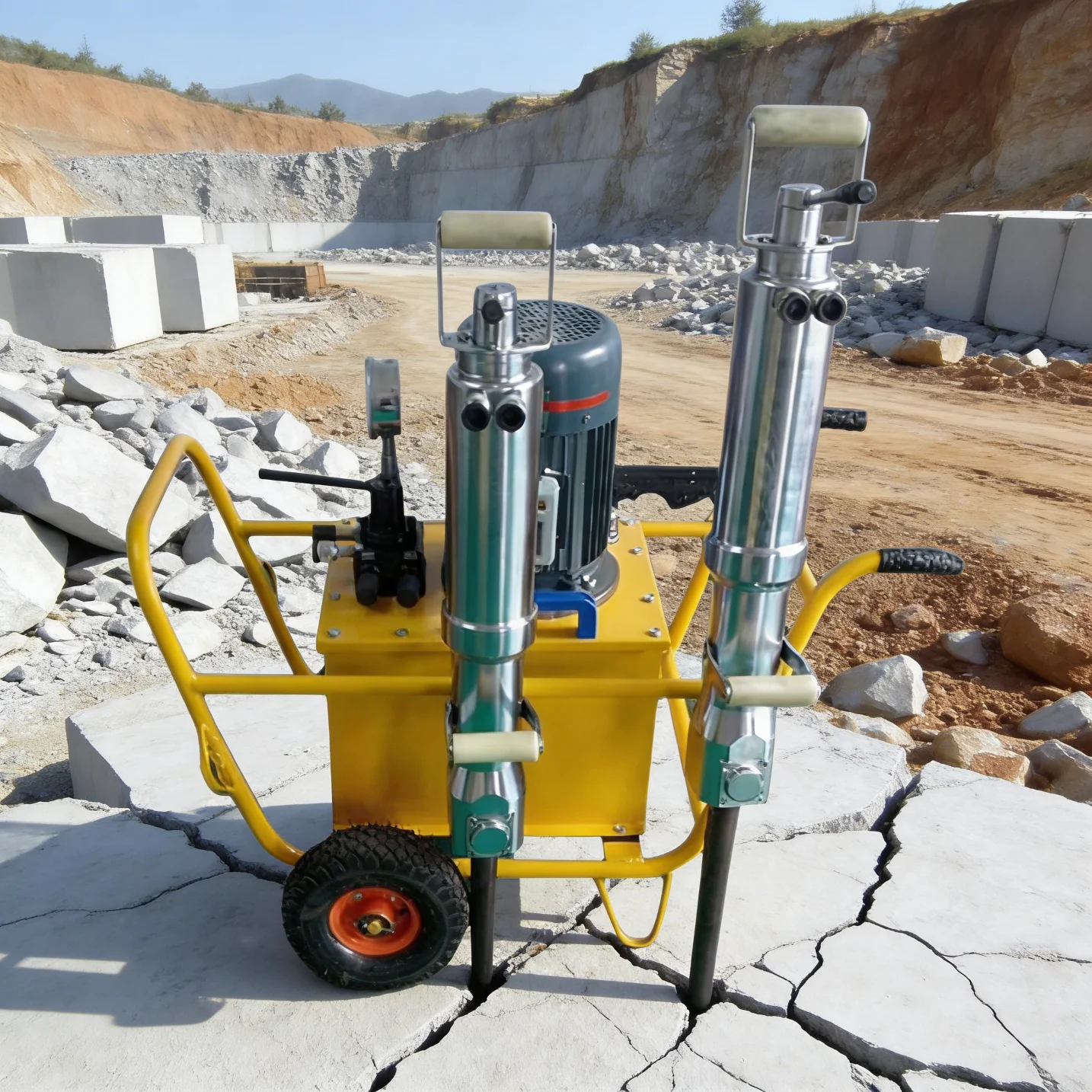 

Гидравлический мобильный камнекол с высокой производительностью для работы с твердыми породами