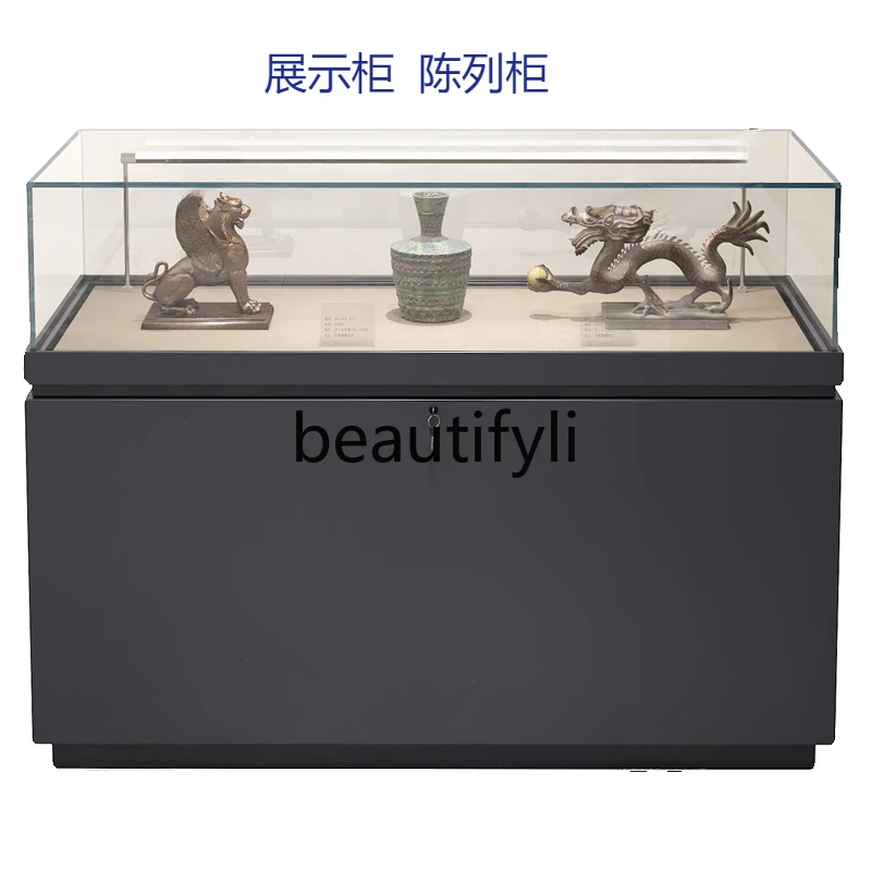 Display cabinet  Cultural relics Calligraphy and painting jewelry Exhibition samples Dust-proof glass