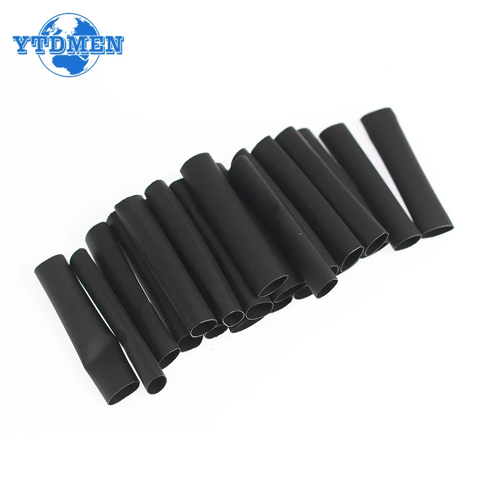 328PCS Heat-shrink Tubing Thermoresistant Tube Black Electrical Wire Sleeve Connection Cable Insulation Sleeving Polyolefin 2:1