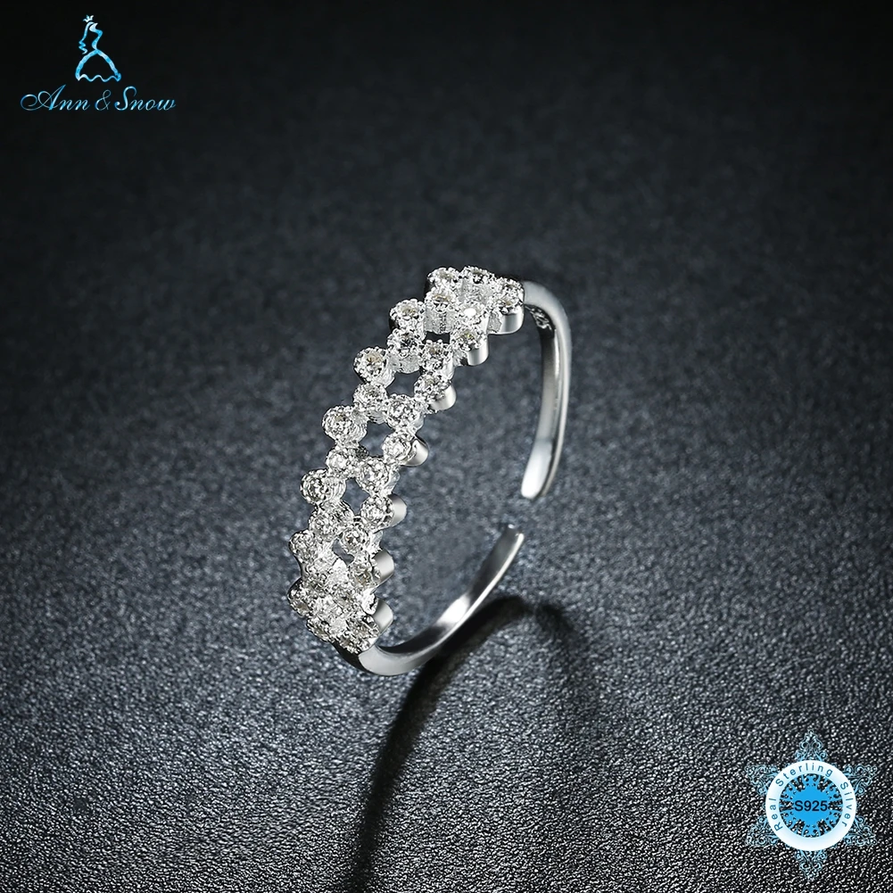 

Freeshippings items Vintage Flower Design Finger Rings Zircon for Women Real Pure 925 Sterling Silver Retro Ring Party Jewelry