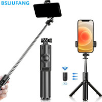 BSLIUFANG 2025 Selfie Stick Tripod Extendable Wireless Bluetooth Remote Portable Smartphone Stand Mount For iOS Android Phone