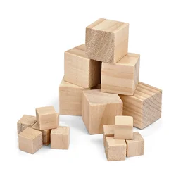 50pcs/20pcs 1-2cm Unfinished Wooden Cubes Wooden Square Blocks Ornaments For Crafts Alphabet Blocks Number Cubes Puzzles Making