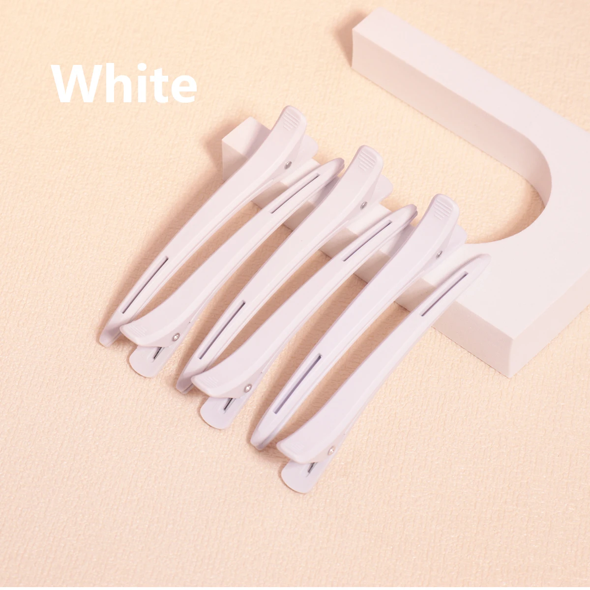 6 peices professional hair salon hair clips, plastic single fork hair clips, duckbill hair clips for styling and segmentation