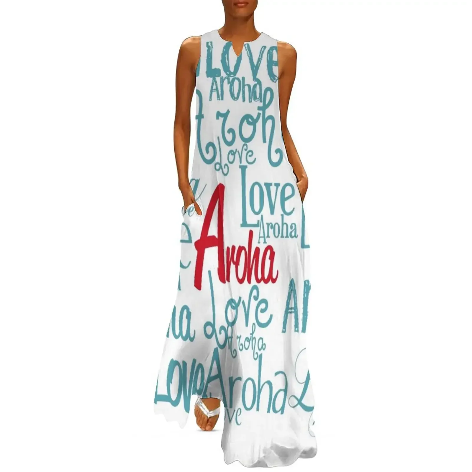 

Aroha Long Dress loose summer dress Prom gown Womens dresses evening dress women