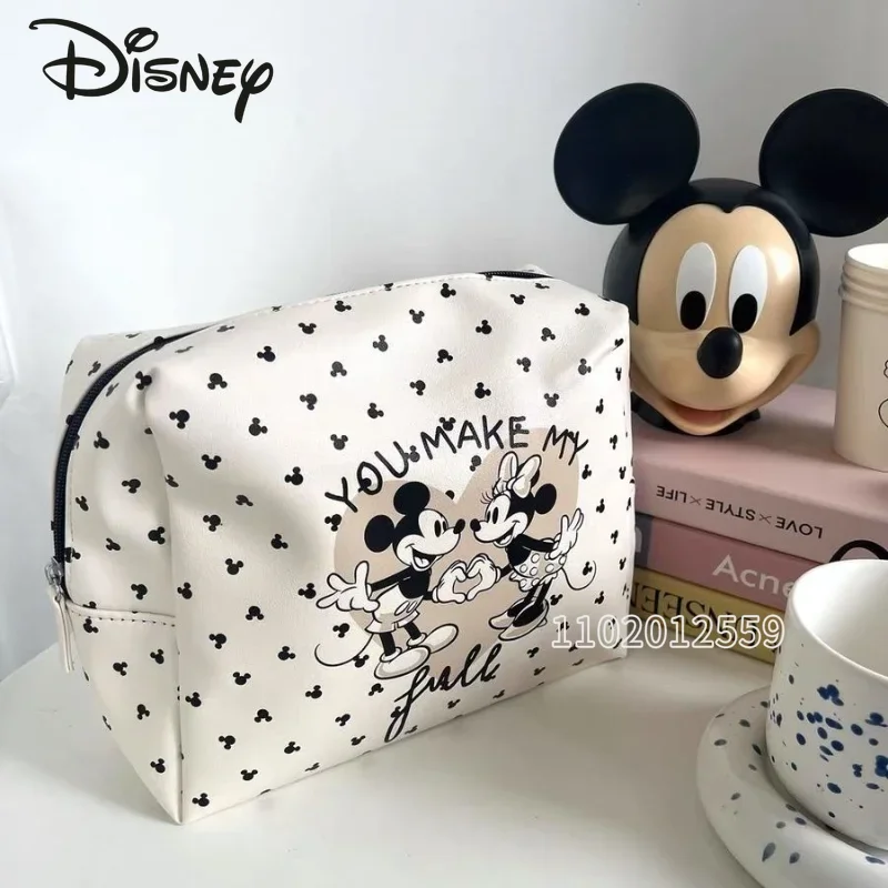 

Disney Mickey New Cosmetic Bag Cartoon Cute Women's Cosmetic Bag Large Capacity Fashion Wash Storage Bag Multifunctional