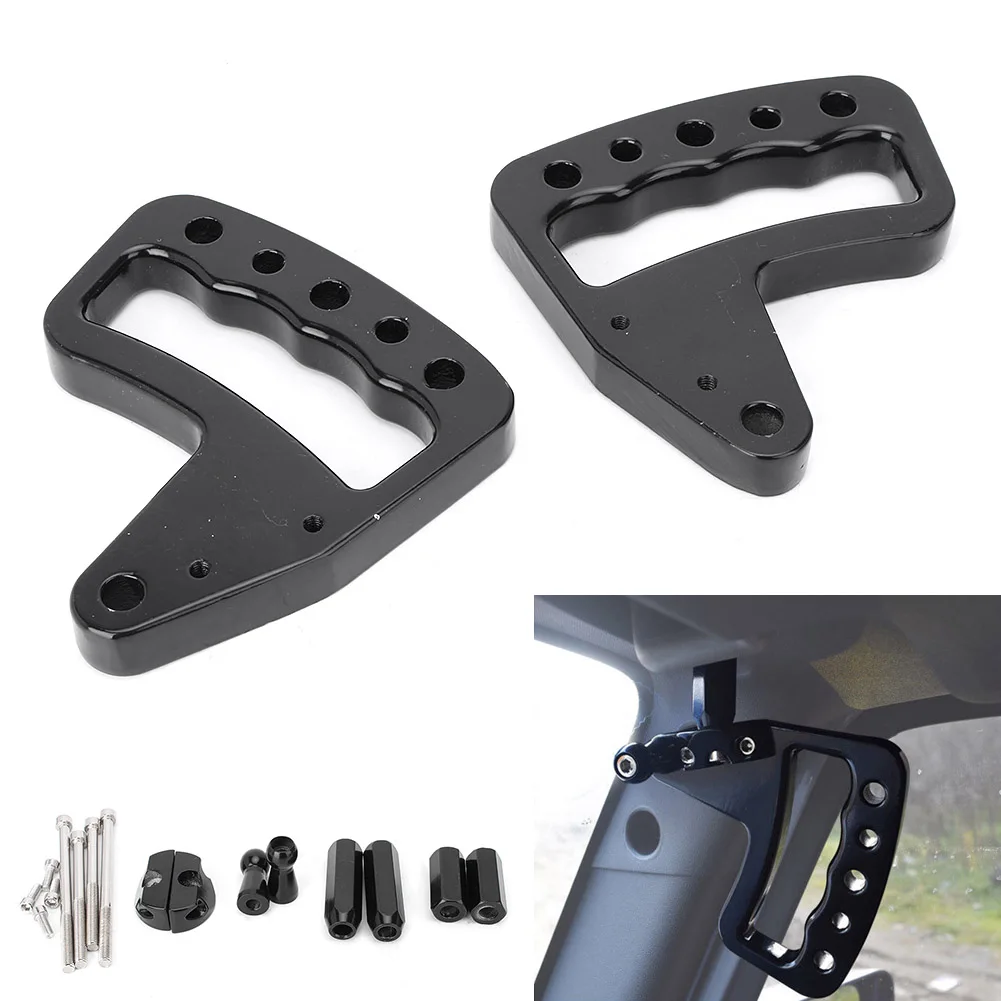 2Pcs Black Car Front Grab Bar Handles For Jeep Wrangler JK 2007 2008 2009 2010 2011 2012 2013 2014 2015 2016 2017