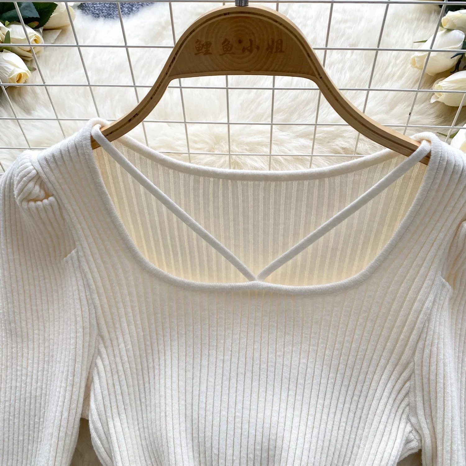 Women Knit Slim Sexy Bodycon Dress Square Neck  Long Sleeve Dress Solid Casual Midi Sweater Dress For Women 2024Autumn Winter