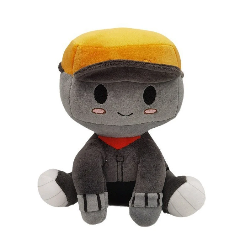 

Милая плюшевая кукла, новые плюшевые игрушки Blox Buddies, мультяшная девочка в черной шляпке, желтая декоративная кукла, подарки для дома и комнаты
