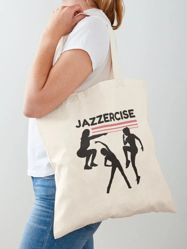 Retro 'Jazzercise' Getting Fit Print Tote Bag Canvas bag tote bag women Canvas Tote