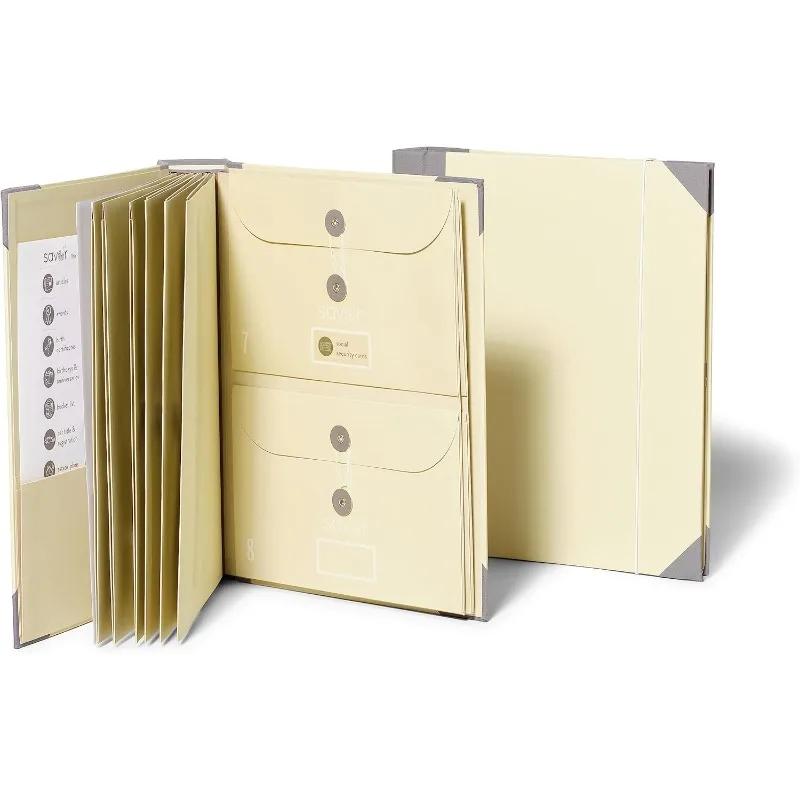 

The Folio Document Organizer™ | Custom Dyed Cloth Bound Expanding File Folder for Important Papers, Emergency Binder, Birth
