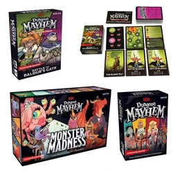 Baldur's Gate Dungeon Mayhem Family Parent-Child Party Board Game with Monster Madness All English Card Game Gift for Kids