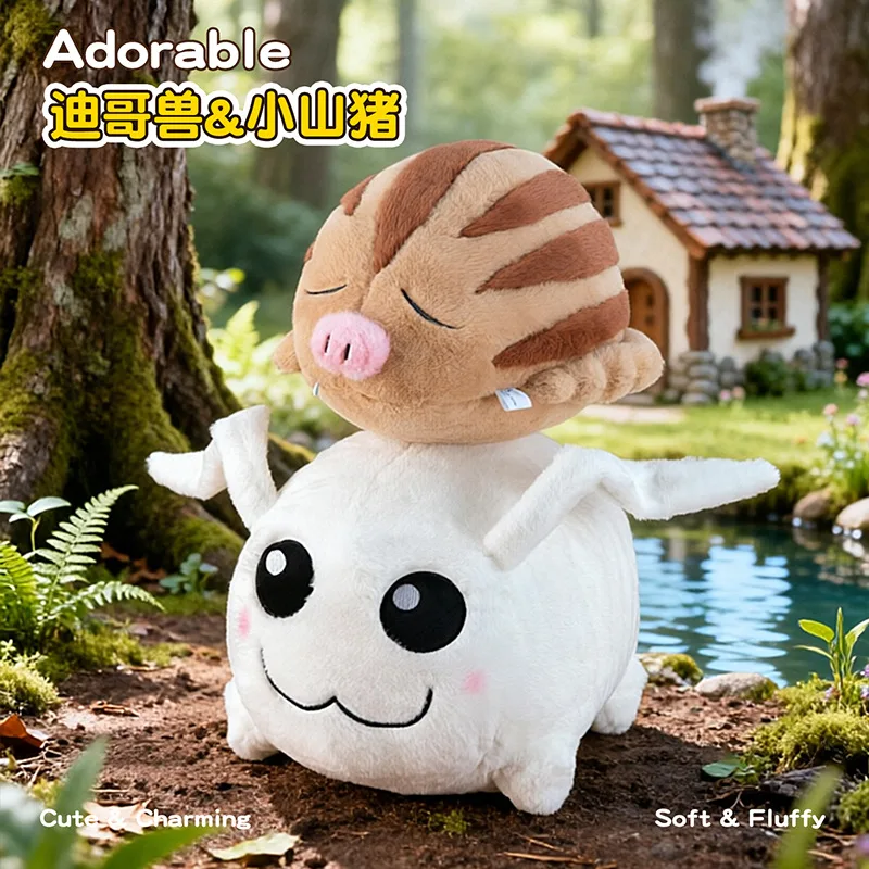 新しいデジモン-トコモン-ブテノコモン-ぬいぐるみ-かわいい白い翼のある獣豚ぬいぐるみ-柔らかいふわふわアニメ枕-ファンへのギフト