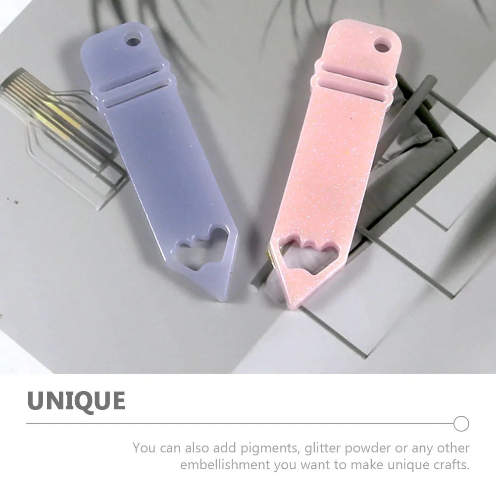 

4pcs Pencil Mold Silicone Necklace Keychain Jewelry Making Crafts Nonstick DIY Casting molds for Parts Decorations