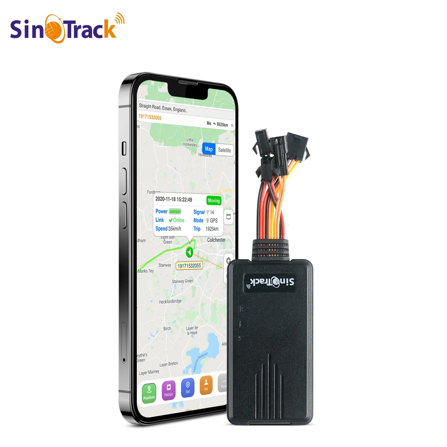 Global GPS tracker ST-906 for Car motorcycle vehicle tracking device with Cut Off Oil Power & online tracking software & APP