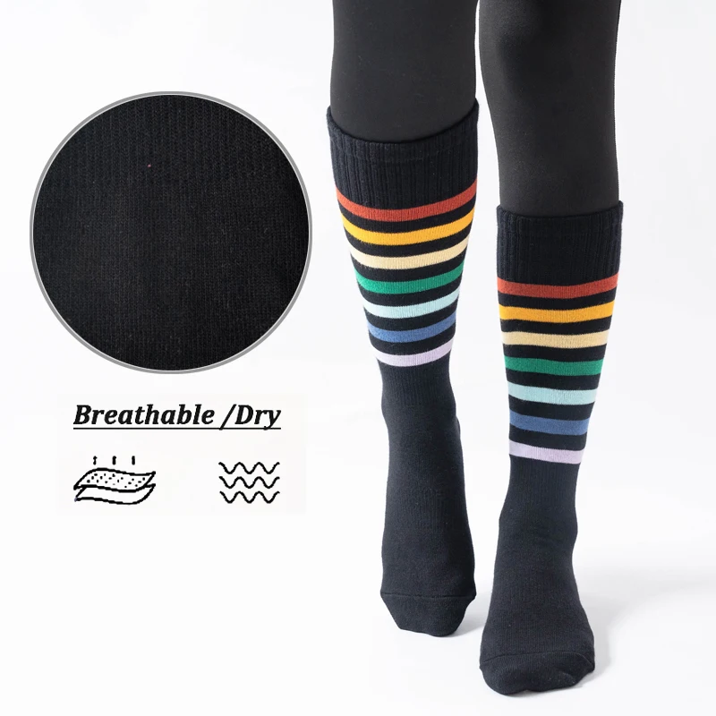 Silicone Non-slip Pilates Socks Women Indoor Fitness Yoga Socks Cotton Breathable Mid-tube Sports Ballet Dance Sock for Gym