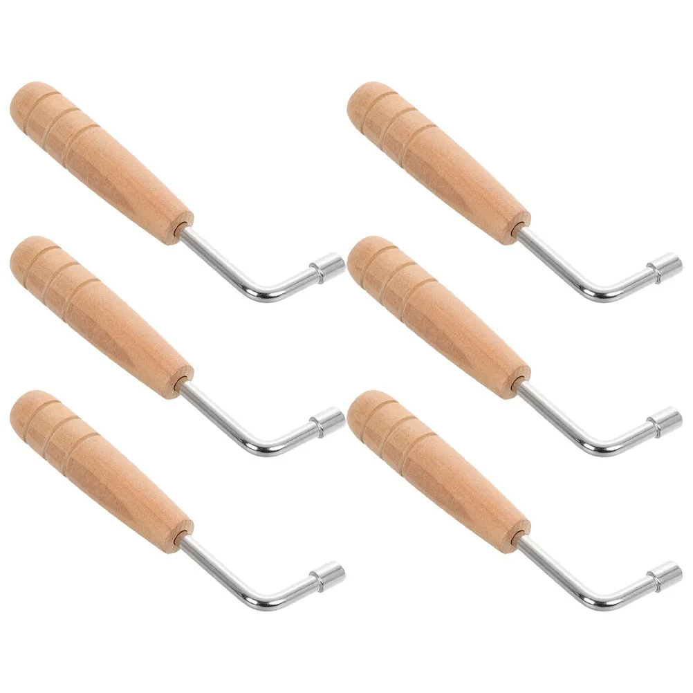 

6 Pcs String Tuning Wrench Instrument Accessory Harp Lever Tone Accessories Music