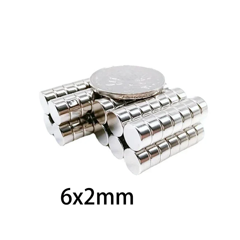 20/50/100Pcs 6x2mm Round Disc Magnets Mini Small Magnets For DIY Crafts Jewelry Making Science Projects Model Building Office