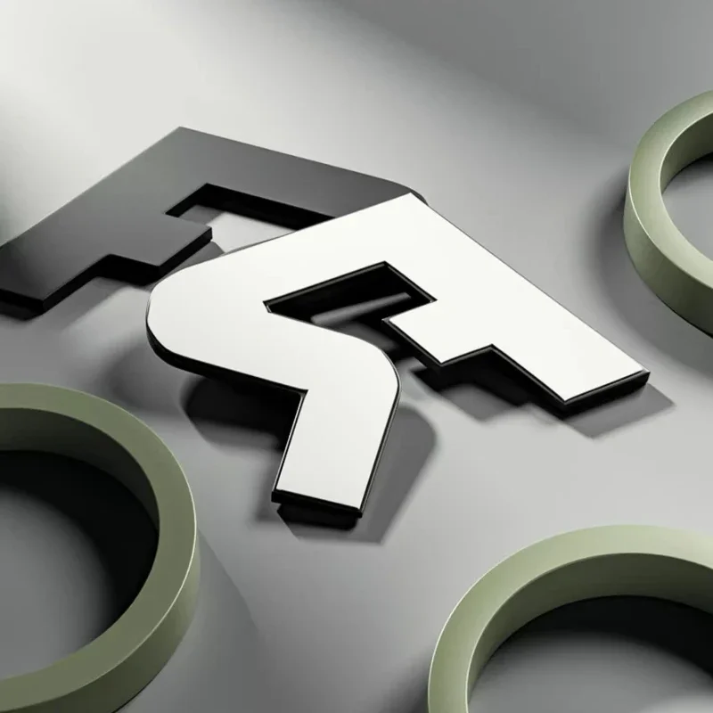 ل ZEEKR 01/X/007/009 2021-2025 شعار السيارة الشخصي FR شعار السيارة تعديل المعادن الذيل شعار اكسسوارات السيارات الداخلية #1